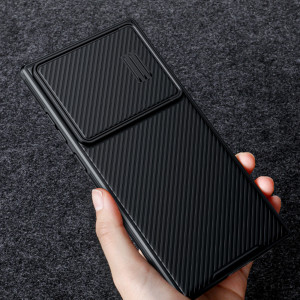 Силиконов гръб с подвижно покритие за камерата NILLKIN CamShield S - Samsung Galaxy S23 Ultra син - Img 13