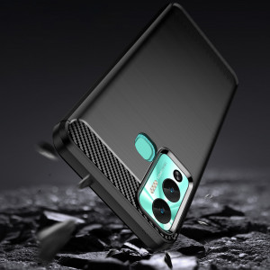 Силиконов гръб Carbon - Infinix Hot 12 Play NFC / Hot 12 Play черен - Img 3