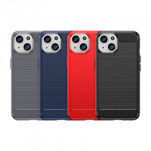 Силиконов гръб Carbon - iPhone 15 син - Img 8