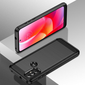 Силиконов гръб Carbon - Moto g power 2022 черен - Img 6