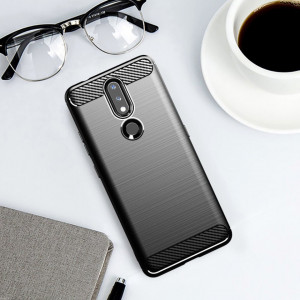 Силиконов гръб Carbon - Nokia 2.4 черен - Img 6