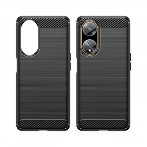 Силиконов гръб Carbon - OPPO A98 черен - Img 2