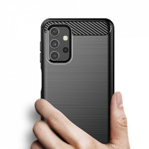 Силиконов гръб Carbon - Samsung Galaxy A32 5G черен - Img 6