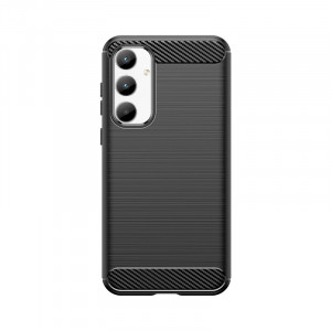 Силиконов гръб Carbon - Samsung Galaxy A35 черен - Img 1