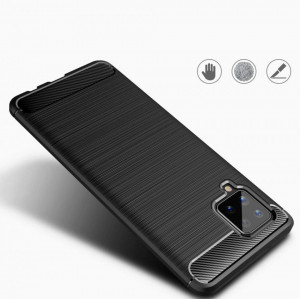 Силиконов гръб Carbon - Samsung Galaxy A42 5G син - Img 6