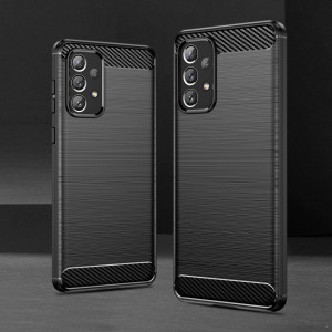 Силиконов гръб Carbon - Samsung Galaxy A73 5G черен - Img 7