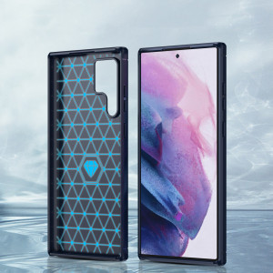 Силиконов гръб Carbon - Samsung Galaxy S23 Ultra син - Img 5