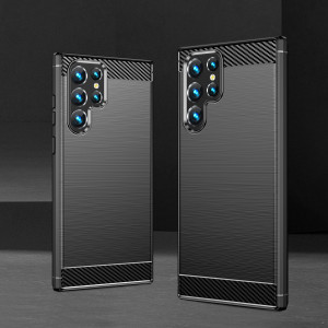 Силиконов гръб Carbon - Samsung Galaxy S23 Ultra черен - Img 7