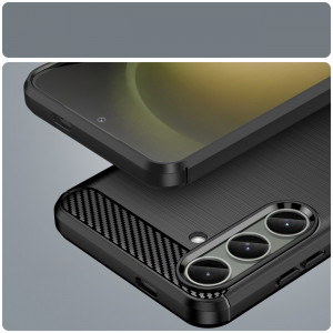 Силиконов гръб Carbon - Samsung Galaxy S24+ черен - Img 12