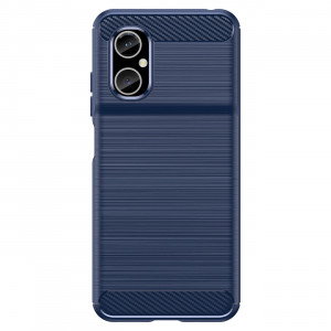 Силиконов гръб Carbon - Xiaomi Note 11E / Poco M4 5G / Redmi 10 5G син - Img 3