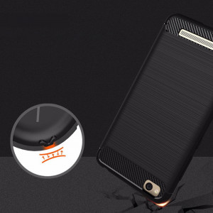 Силиконов гръб Carbon - Xiaomi Redmi 4A син - Img 4