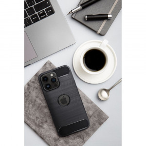 Силиконов гръб FORCELL Carbon - iPhone 12 Pro Max черен - Img 18