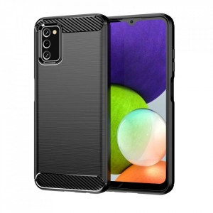 Силиконов гръб FORCELL Carbon - Samsung Galaxy A41 черен - Img 1