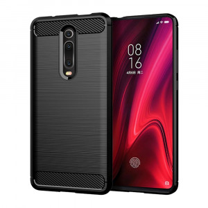 Силиконов гръб FORCELL Carbon - Xiaomi Redmi 9T черен - Img 1