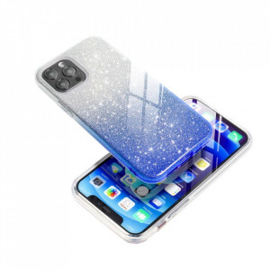 Силиконов гръб FORCELL Shining - Samsung Galaxy A72 сребрист / син - Img 3