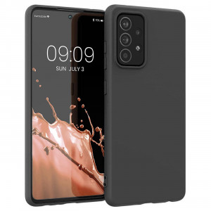 Силиконов гръб Soft Flexible Rubber - Samsung Galaxy A22 черен - Img 1