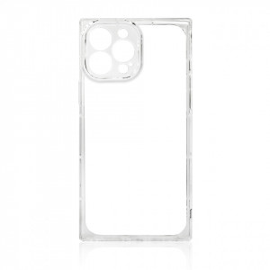 Силиконов гръб Square Clear - iPhone 13 Pro Max прозрачен - Img 1