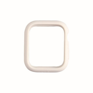 Силиконов калъф за корпус UNIQ Lino - Apple Watch 44mm Series 5 / 44mm Series 4 гълъбовобял - Img 3