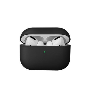 Силиконов калъф за слушалки UNIQ Lino - AirPods Pro черен - Img 1
