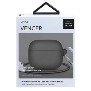 Силиконов калъф за слушалки UNIQ Vencer - AirPods 3 бежов - Img 7