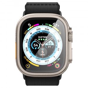 Стъклен протектор с метална рамка SPIGEN Tr Slim Pro - Apple Watch Ultra 49mm / Ultra 2 49mm TITANIUM - Img 4