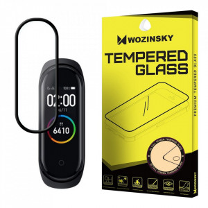 Стъклен протектор 9H с пълно покритие Wozinsky Full Glue - Xiaomi Mi Band 5 с черна рамка - Img 2