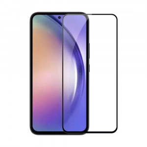 Стъклен протектор DeTech, за Samsung Galaxy A54, 3D Full glue, 0.3mm, Черен - 52723 - Img 1