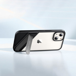 Твърд гръб с гел рамка и стойка UGREEN Fusion - iPhone 13 Pro черен - Img 2