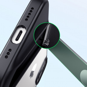 Твърд гръб с гел рамка и стойка UGREEN Fusion - iPhone 13 Pro черен - Img 6