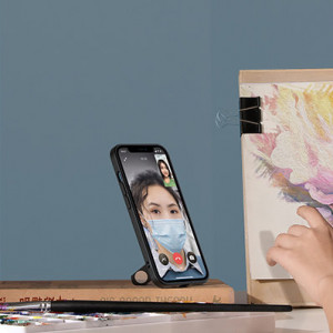 Твърд гръб с гел рамка и стойка UGREEN Fusion - iPhone 13 Pro черен - Img 13