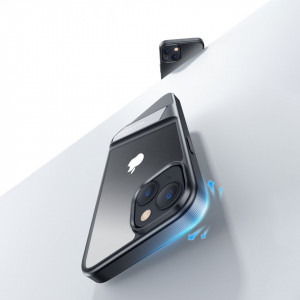 Твърд гръб с гел рамка и стойка UGREEN Kickstand - iPhone 14 Plus черен - Img 2