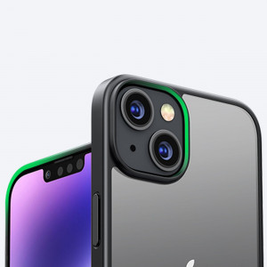 Твърд гръб с гел рамка и стойка UGREEN Kickstand - iPhone 14 Plus черен - Img 11