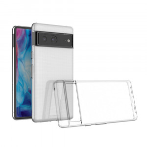 Тънък силиконов гръб 0.5mm - Google Pixel 7a прозрачен - Img 7
