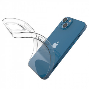 Тънък силиконов гръб 0.5mm - iPhone 14 прозрачен - Img 8
