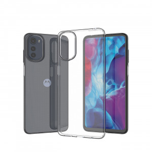 Тънък силиконов гръб 0.5mm - Moto e32 / e32s / g22 прозрачен - Img 4