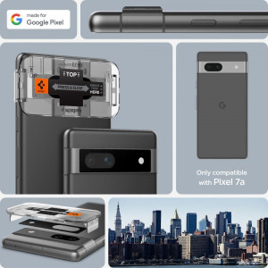 2 бр. протектор за камера SPIGEN Optik TR Ez Fit - Google Pixel 7a черен - Img 12