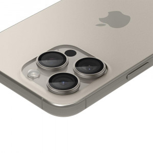 2 бр. протектор за камера SPIGEN Optik TR Ez Fit - iPhone 14 Pro / Pro Max / 15 Pro / Pro Max natural titanium - Img 5