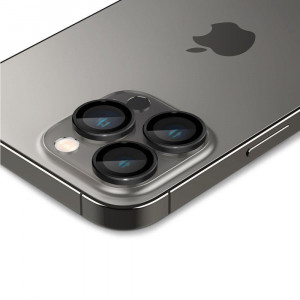 2 бр. протектор за камера SPIGEN Optik TR Ez Fit - iPhone - iPhone 14 Pro / 14 Pro Max с черна рамка - Img 4
