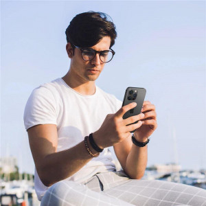 2 бр. протектор за камера SPIGEN Optik TR Ez Fit - iPhone - iPhone 14 Pro / 14 Pro Max с черна рамка - Img 5