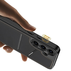 3 в 1 гръб със стойка и слот за карти Dux Ducis Rafi II MagSafe със система против кражба - Samsung Galaxy S24 черен - Img 13