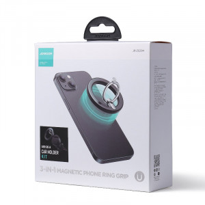 Joyroom kit multifunctional magnetic стойка за кола ring phone support черен (JR-ZS294) - Img 9