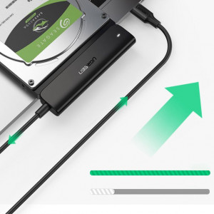 Адаптер Ugreen 2.5'' SATA III 3.0 HDD SSD към USB Type C 3.2 Gen 1 (SuperSpeed USB 5Gbps) (70610 CM321) черен - Img 3