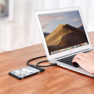 Адаптер Ugreen 2.5'' SATA III 3.0 HDD SSD към USB Type C 3.2 Gen 1 (SuperSpeed USB 5Gbps) (70610 CM321) черен - Img 10