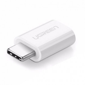 Адаптер UGREEN USB Type C към Micro USB (30154) бял - Img 1