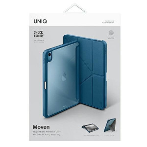 Антибактериален калъф тип книга с място за стилус UNIQ Moven - iPad Air 10.9" (4th gen 2020) / (5th gen 2022) carpi blue - Img 7