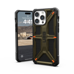 Армиран гръб UAG Monarch - iPhone 15 Pro Max зелен кевлар - Img 5