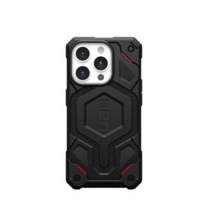 Армиран гръб UAG Monarch Pro MagSafe - iPhone 15 Pro черен кевлар - Img 1