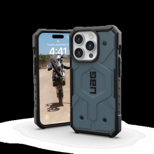 Армиран гръб UAG Pathfinder MagSafe - iPhone 15 Pro cloud blue - Img 3