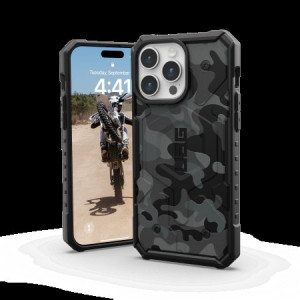Армиран гръб UAG Pathfinder MagSafe - iPhone 15 Pro Max Midnight Camo - Img 3
