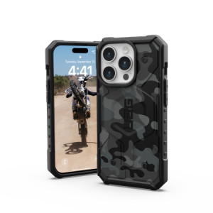 Армиран гръб UAG Pathfinder MagSafe - iPhone 15 Pro Midnight Camo - Img 5
